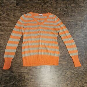 New York & Company, Orange and Gold Sweater, Size (XS)
